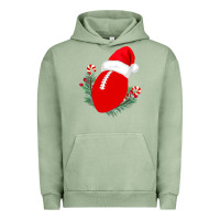 Pigment Oil Green Christmas Football Urban Hoodie - Bettercallsaul