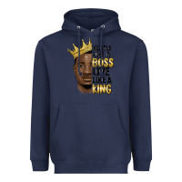 Navy hustle like a boss live like a king malia Heavyweight Hoodie - MaliasSmallBusiness