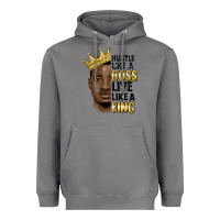 Hustle Like A Boss Live Like A King Malia Heavyweight Hoodie | Teevron