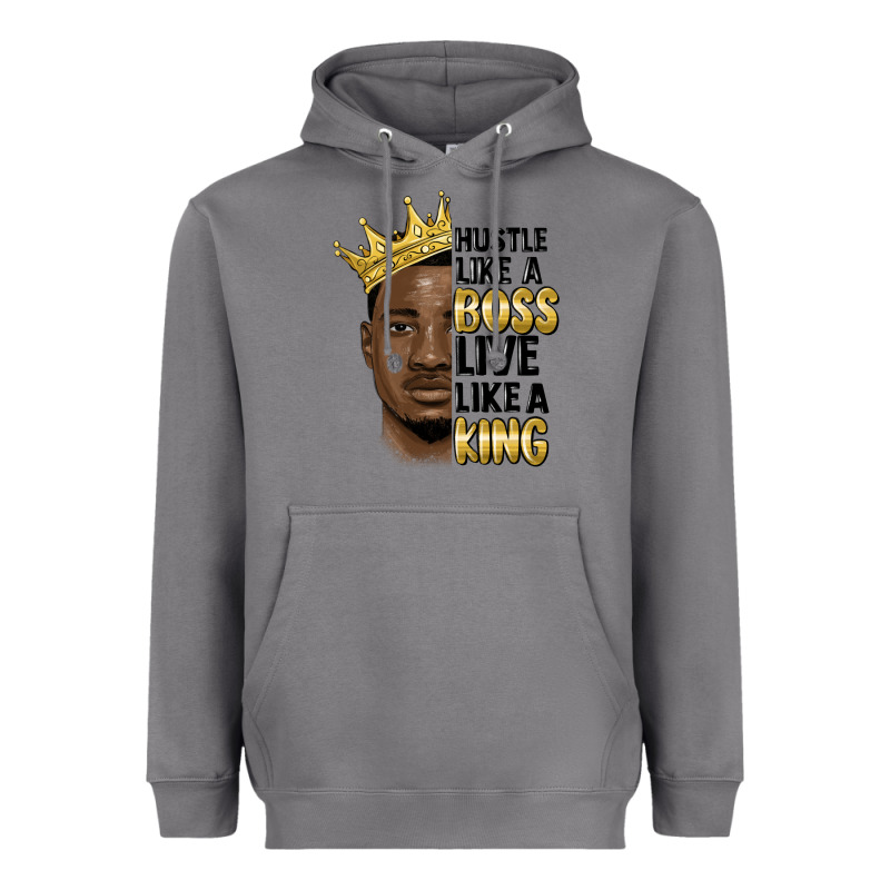 Hustle Like A Boss Live Like A King Malia Heavyweight Hoodie by MaliasSmallBusiness | Teevron