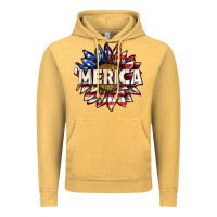Vintage Mustard merica with sunflower Vintage Hoodie - texasbilliewilder