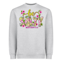 Heather Grey summer be salty matthew 5 13 Heavyweight Sweatshirt - texasbilliewilder