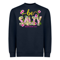 Navy summer be salty matthew 5 13 Heavyweight Sweatshirt - texasbilliewilder