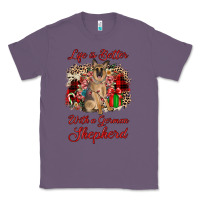 Lavender Christmas life is better with a german shepherd Classic Tee - JahusDesignShop