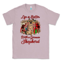 Lilac Christmas life is better with a german shepherd Classic Tee - JahusDesignShop