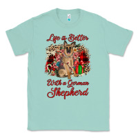 Seafoam Christmas life is better with a german shepherd Classic Tee - JahusDesignShop