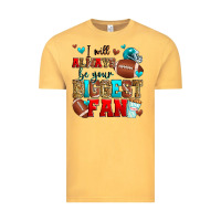 Vintage Mustard i will always be your biggest fan american footbal Vintage Tee - Zillion Design Studio