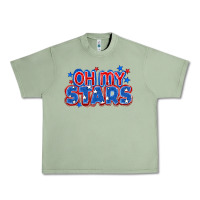 Oil Green Oh my stars 4th of july Urban Heavy Tee - CowGirlArtShop