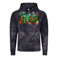 Cloud Black christmas trees with football Vintage Hoodie - Zillion Design Studio