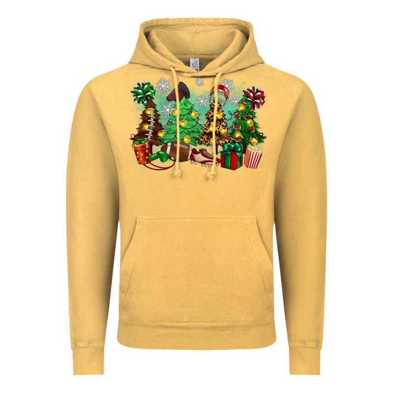 Christmas Trees With Football Vintage Hoodie by Zillion Design Studio | Teevron