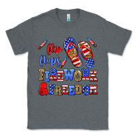 Charcoal Heather flip flops fireworks and freedom Classic Tee - AdoDesignShop
