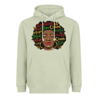 Matcha afro diva Heavyweight Hoodie - MaliasSmallBusiness