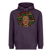 Plum afro diva Heavyweight Hoodie - MaliasSmallBusiness