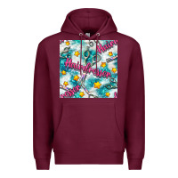 Burgundy Hairdresser Scissor And Stars With Glitter Seamless Pattern Bbs Premium Hoodie - BundleAndBundleShop