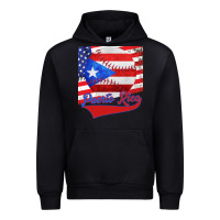 Black Puerto Rico Baseball Urban Hoodie - Bettercallsaul