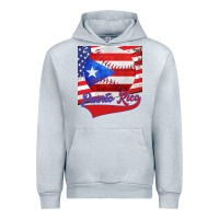 Heather Grey Puerto Rico Baseball Urban Hoodie - Bettercallsaul
