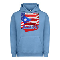 Pigment Pebble Blue Puerto Rico Baseball Urban Hoodie - Bettercallsaul
