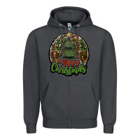 Smoke happy christmas black Zipper Hoodie - JahusDesignShop
