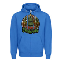 True Royal happy christmas black Zipper Hoodie - JahusDesignShop