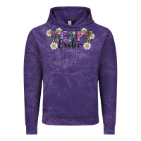 Cloud Purple happy easter daisys Vintage Hoodie - RanaPortraitStore