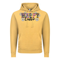 Vintage Mustard happy easter daisys Vintage Hoodie - RanaPortraitStore