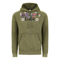 Vintage Olive happy easter daisys Vintage Hoodie - RanaPortraitStore