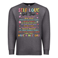 Charcoal Heather self love girl tour malias Premium Sweatshirt - MaliasSmallBusiness