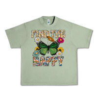 Oil Green Kind The Happy Urban Heavy Tee - CowhideDigitalArt