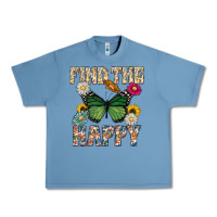 Pebble Blue Kind The Happy Urban Heavy Tee - CowhideDigitalArt