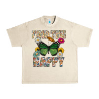 Sandshell Kind The Happy Urban Heavy Tee - CowhideDigitalArt