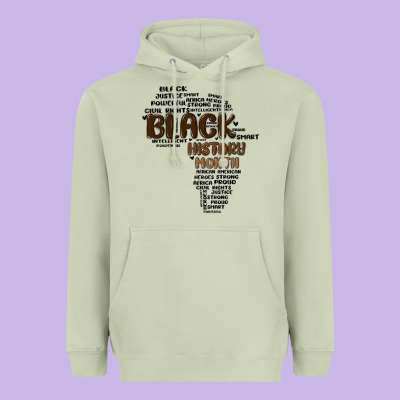 Black History Month Heavyweight Hoodie Designed By Maliassmallbusiness