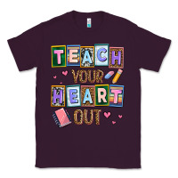 Plum teach your heart out Classic Tee - AdoDesignShop