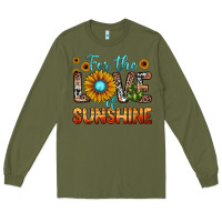 Army Green for the love of sunshine Long Sleeve Tee - JahusDesignShop
