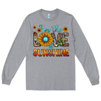 Heather Grey for the love of sunshine Long Sleeve Tee - JahusDesignShop