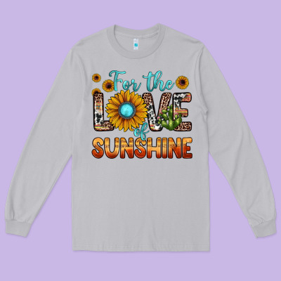For The Love Of Sunshine Long Sleeve Tee Designed By Jahusdesignshop
