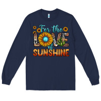Navy for the love of sunshine Long Sleeve Tee - JahusDesignShop