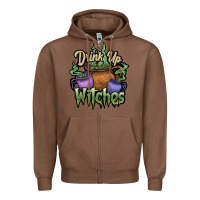 Chestnut Drink up witches white Zipper Hoodie - JahusDesignShop