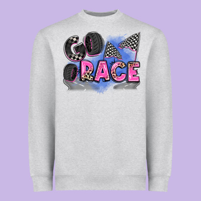 Go Race Heavyweight Sweatshirt Designed By Zillion Design Studio