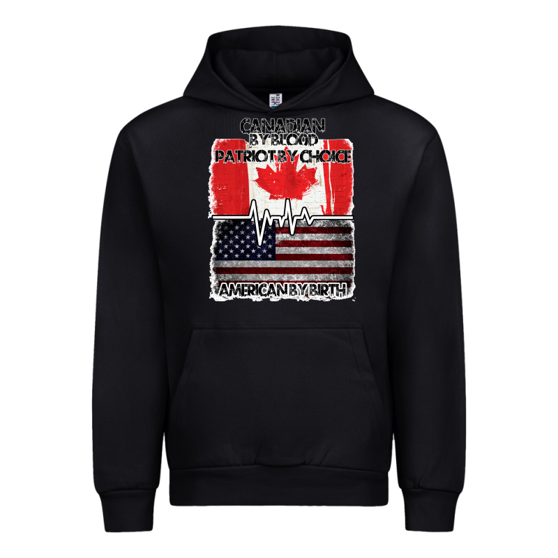 American By Birth Canadian By Blood Patriot By Choice Urban Hoodie by Bettercallsaul | Teevron
