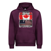 Mauve Wine American By Birth Canadian By Blood Patriot By Choice Urban Hoodie - Bettercallsaul