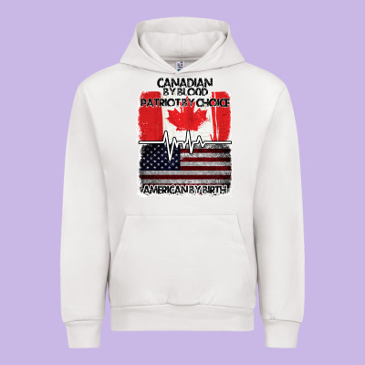American By Birth Canadian By Blood Patriot By Choice Urban Hoodie Designed By Bettercallsaul