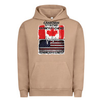 Pigment Burro American By Birth Canadian By Blood Patriot By Choice Urban Hoodie - Bettercallsaul