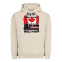 Pigment French Oak American By Birth Canadian By Blood Patriot By Choice Urban Hoodie - Bettercallsaul
