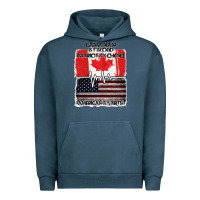 Pigment Midnight Navy American By Birth Canadian By Blood Patriot By Choice Urban Hoodie - Bettercallsaul