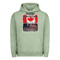 Pigment Oil Green American By Birth Canadian By Blood Patriot By Choice Urban Hoodie - Bettercallsaul