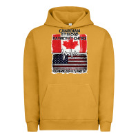 Pigment Peanut Butter American By Birth Canadian By Blood Patriot By Choice Urban Hoodie - Bettercallsaul