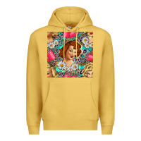 Antique Gold Hairdresser Western Girl And Hair Curler Seamless Pattern Bbs Premium Hoodie - BundleAndBundleShop