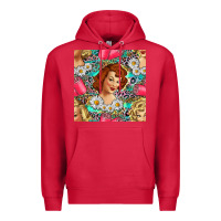 Cardinal Hairdresser Western Girl And Hair Curler Seamless Pattern Bbs Premium Hoodie - BundleAndBundleShop