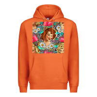 Carrot Hairdresser Western Girl And Hair Curler Seamless Pattern Bbs Premium Hoodie - BundleAndBundleShop