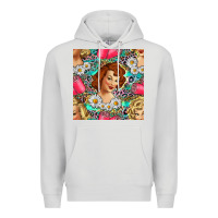Dove Grey Hairdresser Western Girl And Hair Curler Seamless Pattern Bbs Premium Hoodie - BundleAndBundleShop